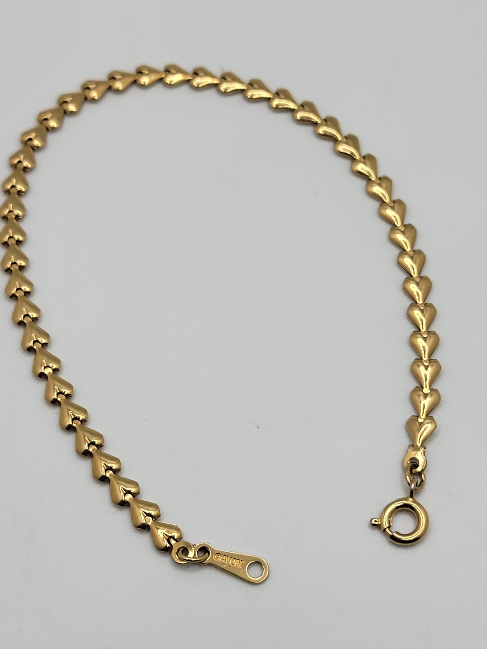 Avon Gold Heart Link Necklace Chain